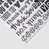 Bedankt voor het Tissue Paper (Typografie) Tissuepapier (Detail)