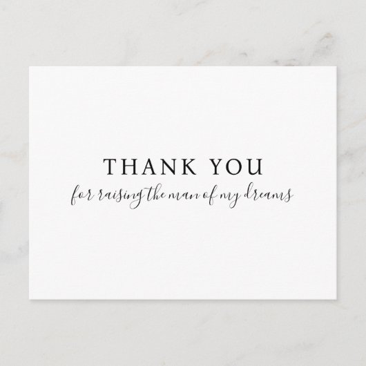 BEDANKT VOOR HET VERHOGEN VAN HET MAN MODERN BRIEFKAART (Voorkant)