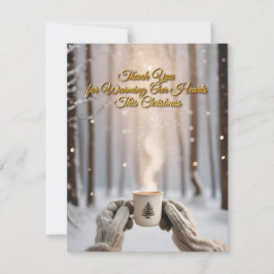 Bedankt voor het verwarmen van ons hart deze kerst feestdagenkaart