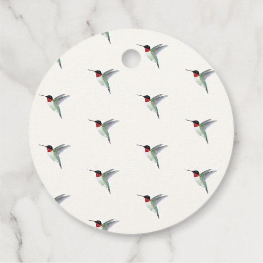 Bedankt voor het vieren met ons kolibrie bedankjes labels (Achterkant)