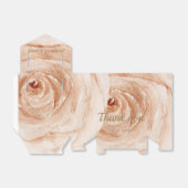 Bedankt voor het vieren van ons Floral roze rozen Bedankdoosjes (Uitgevouwen)