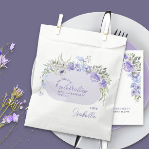 Bedankt voor het vieren van Paarse Peri Floral Bedankzakje