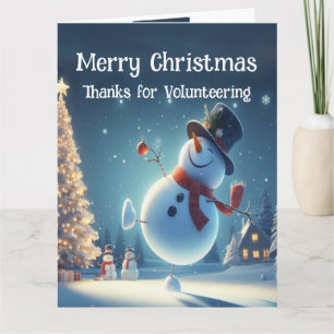 Bedankt voor het vrijwilligerswerk met Kerst Kaart