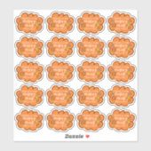 Bedankt voor het winkelen op kleine schaal Deze He Sticker (Vel)