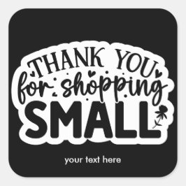 Bedankt voor het winkelen sticker