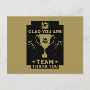 Bedankt voor het zakelijk team briefkaart