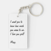 Bedankt voor het zijn van mijn bruidsmeisje voorst sleutelhanger (achterkant)