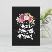 Bedankt voor het zijn van mijn vrienden kaart (Staand voorkant)