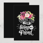 Bedankt voor het zijn van mijn vrienden kaart (Voorkant / Achterkant)