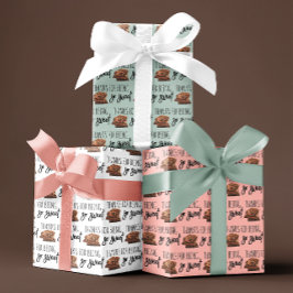 Bedankt voor het zoete ompakken van papierbladen inpakpapier vel