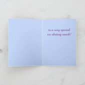 Bedankt voor Ice Skating Coach Kaart (Binnen)