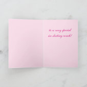 Bedankt voor Ice Skating Coach Kaart (Binnen)