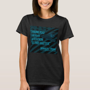 Bedankt voor je aandacht - vrouwen t-shirt