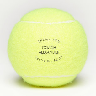 Bedankt voor je aangepaste coachnaam Tennis Balls  Tennisballen