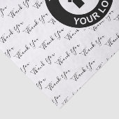 Bedankt voor je aangepaste zakelijke Logo Tissuepapier (Detail)