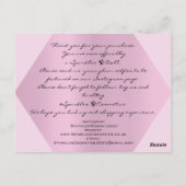 Bedankt voor je aankoop roze Logo Briefkaart (Achterkant)
