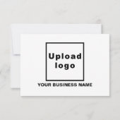 Bedankt voor je aankoop voor je witte platte kaart (Achterkant)