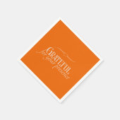 "Bedankt voor je aanwezigheid" Servet (Hoek)