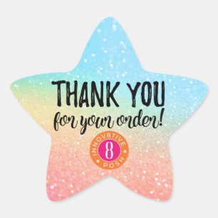 Bedankt voor je bestelling Innov8tive Posh Ster Sticker