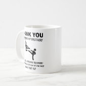 Bedankt voor je broer  koffiemok (Voorkant links)