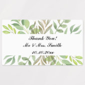 Bedankt voor je bruiloft labels (Design 1)