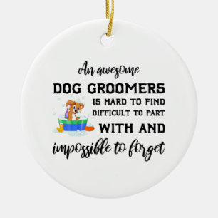 Bedankt voor je cadeau voor man of vrouw van hond  keramisch ornament