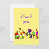 Bedankt voor je Cartoon in de stad (Voorkant / Achterkant)