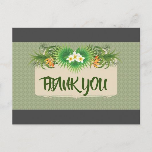 Bedankt voor je creditcard briefkaart (Voorkant)