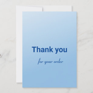 Bedankt voor je creditcard kaart