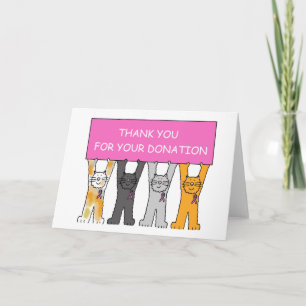 Bedankt voor je donatie, Pink Ribbon Cats.