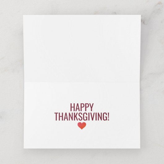 Bedankt voor je feestelijke Thanksgiving (Binnenkant ongevouwen)