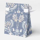 Bedankt voor je Franse Damask Blue Bedankdoosjes (Achterkant)