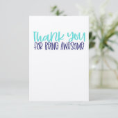 Bedankt voor je Geweldige kaart (Staand voorkant)