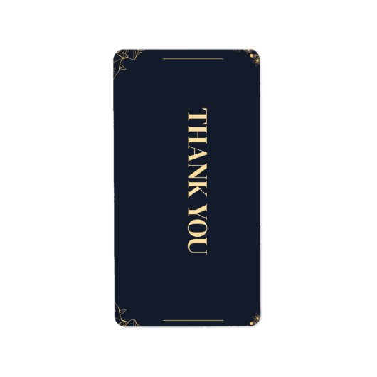 Bedankt voor je kaarten etiket (Voorkant)