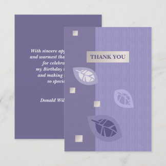 Bedankt voor je komst naar mijn Birthday Flat Kaar Kaart