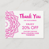 Bedankt voor je korting (Voorkant)