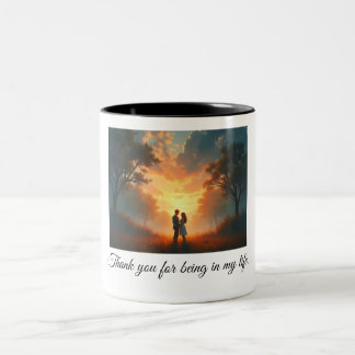 Bedankt voor je leven tweekleurige koffiemok