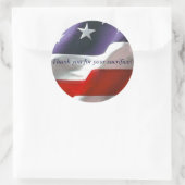 Bedankt voor je offer! ronde sticker (Tas)