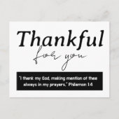 Bedankt voor je Philemon Prayer Briefkaart (Voorkant)