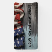 Bedankt voor je service spandoek (Verticaal)