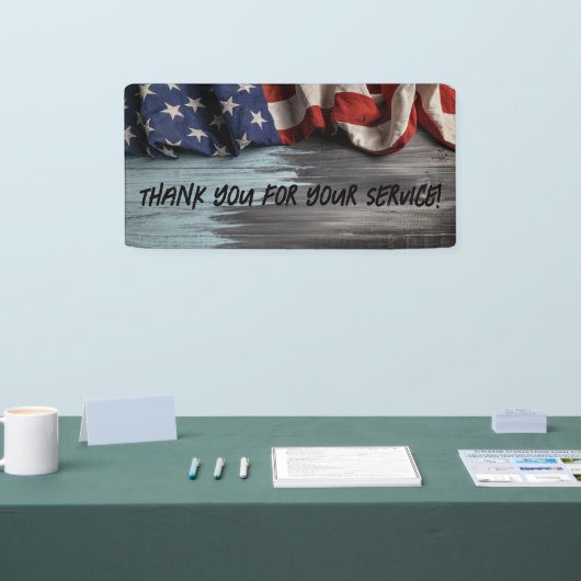 Bedankt voor je service spandoek (Beurs)