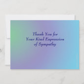 Bedankt voor je sympathie, pastel Blue Paars (Voorkant)