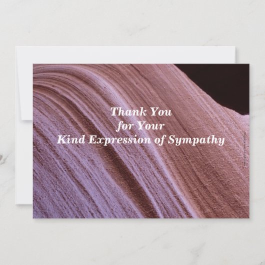 Bedankt voor je sympathie Sandstone Canyon (Voorkant)