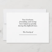 Bedankt voor je sympathie Sandstone Canyon (Achterkant)