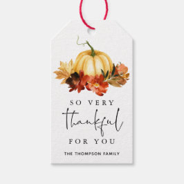 Bedankt voor je Thanksgiving Friendsgiving Cadeaulabel