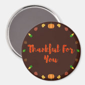 Bedankt voor je Thanksgiving Magneet (Voorkant / Achterkant)
