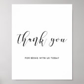 Bedankt voor je trouwbord poster (Voorkant)