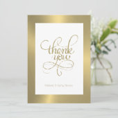 Bedankt voor je typografie, goud op witte achtergr (Staand voorkant)
