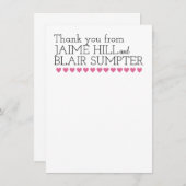 Bedankt voor je Typografie Heart Contemedual Grafi (Voorkant / Achterkant)