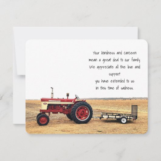 Bedankt voor je vriendelijkheid (Voorkant)